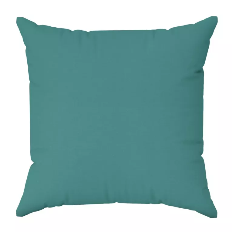 Poszewka szyta jasnoturkusowa o naturalnym, gęstym splocie w stylu eko