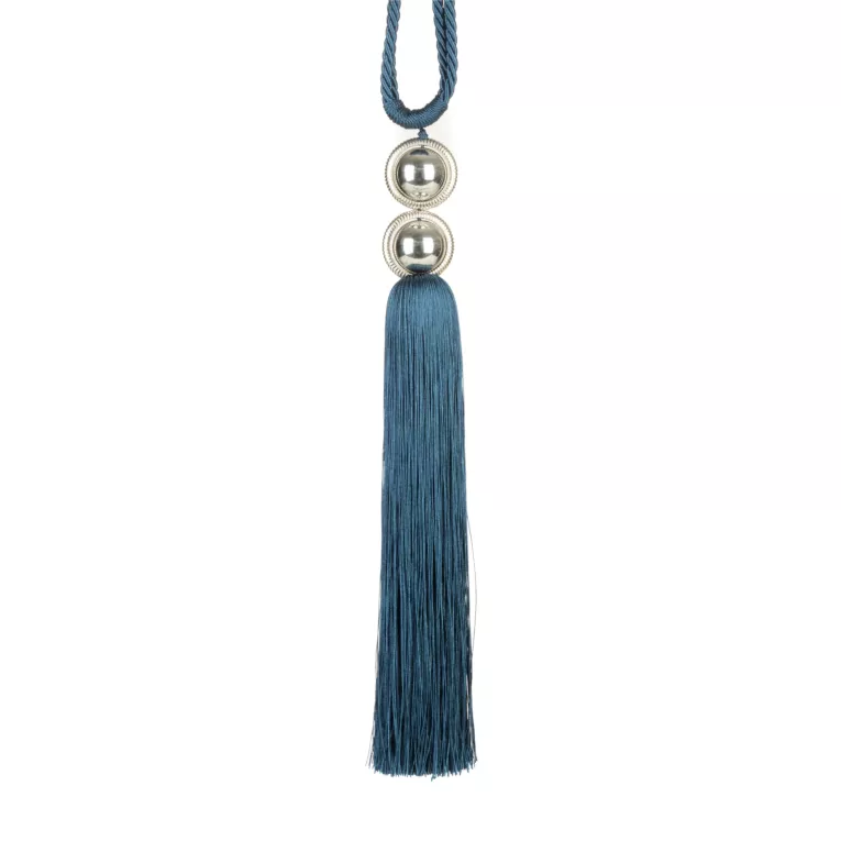 Dekoracyjny sznur do zasłon NAOMI upinacz z chwostem i koralikami Eurofirany