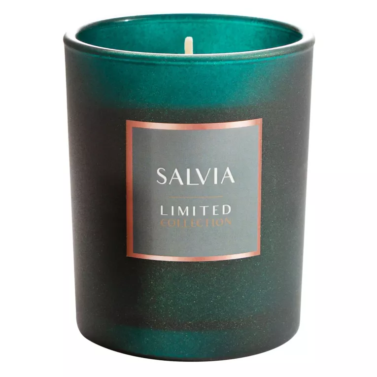 Świeca zapachowa SALVIA w szkle ŚWIEŻOŚĆ SZAŁWI LIMITED COLLECTION Eurofirany