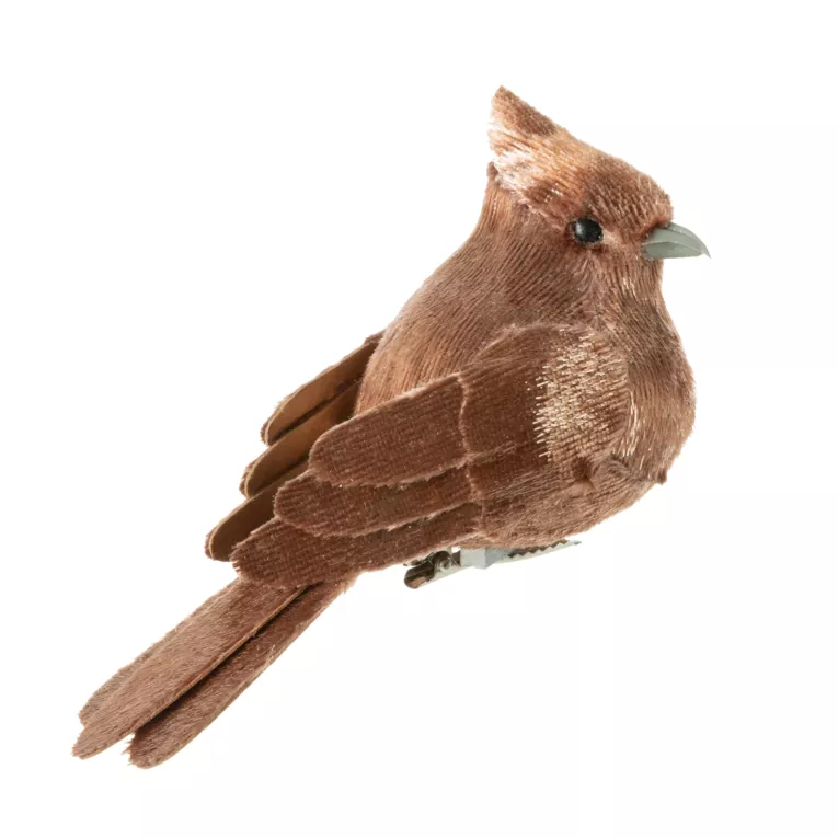 Dekoracyjna ozdoba PRASZEK z miękkiego materiału i piór Eurofirany