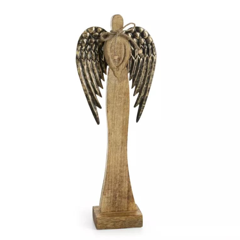 ANIOŁEK drewniana figurka świąteczna Eurofirany