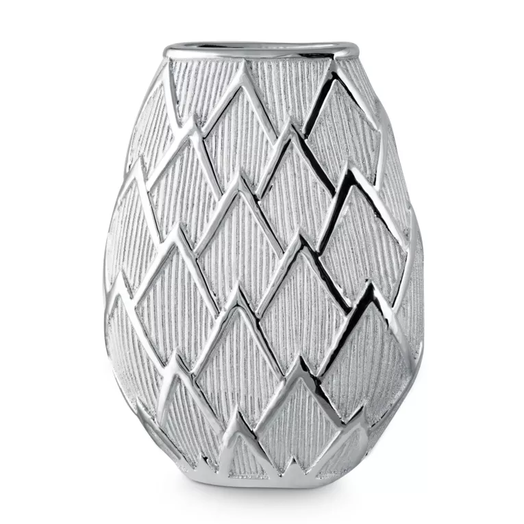 Wazon dekoracyjny SAELA z lśniącym designerskim wzorem Eurofirany
