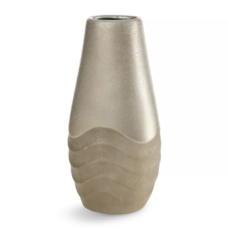 Wazon dekoracyjny SANI zdobiona falistym wzorem Eurofirany