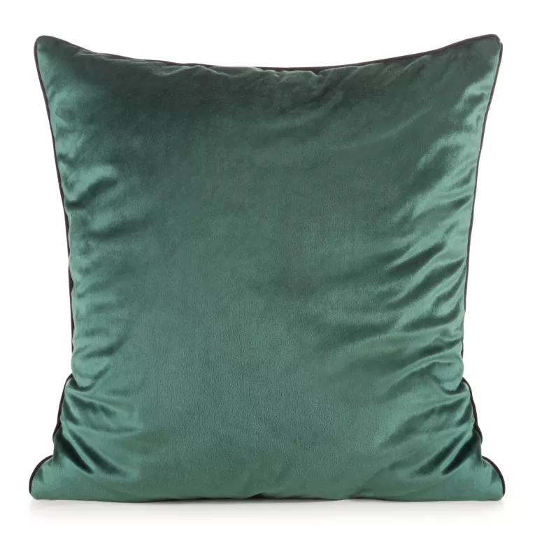 Poszewka welwetowa GAJA 2 jednokolorowa z ozdobną lamówką Eurofirany