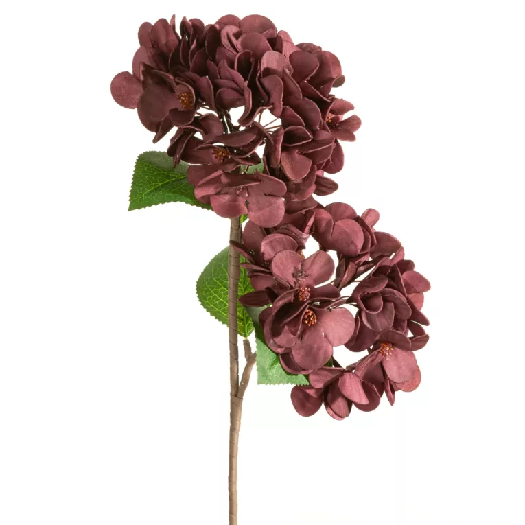 Kwiat sztuczny ciemnofioletowy z plastycznej pianki foamiran 50 cm Eurofirany