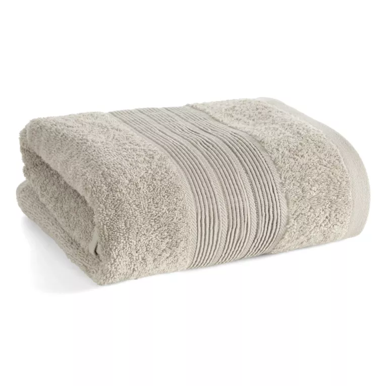 Ręcznik do rąk 30x50 cm bawełniany kolor beżowy w poziome paseczki 500 g/m2 VERANO Eurofirany