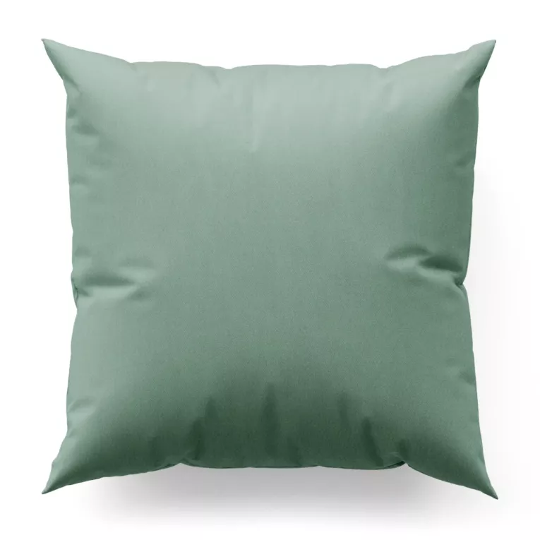Poszewka szyta AMAYA miętowa z jednokolorowej gładkiej tkaniny