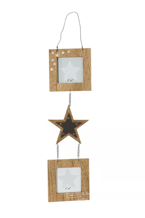 Texa drewniana ramka na dwa zdjęcia dekoracja ścienna 15x67 cm Eurofirany