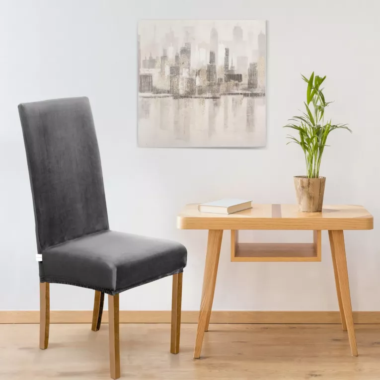 Uniwersalny pokrowiec na krzesło welwetowy nie wchłaniający wilgoci DESIGN 91