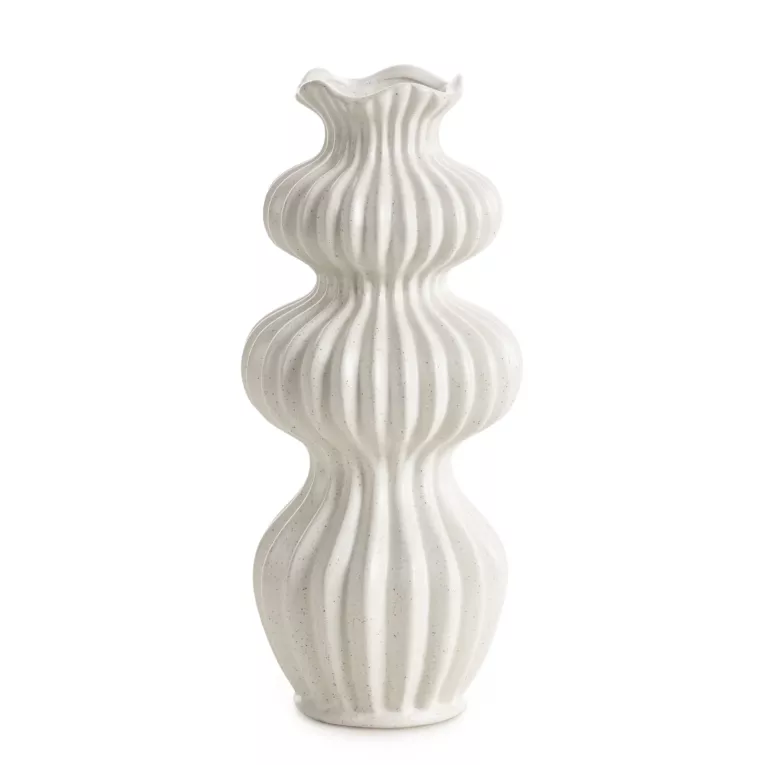 Wazon ceramiczny KIVA o smukłym oryginalnym kształcie  Eurofirany