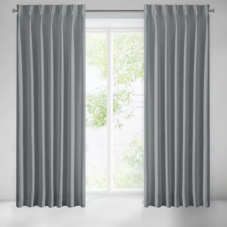 Nowoczesna zasłona welwetowa z imitacją fleksów 140x270