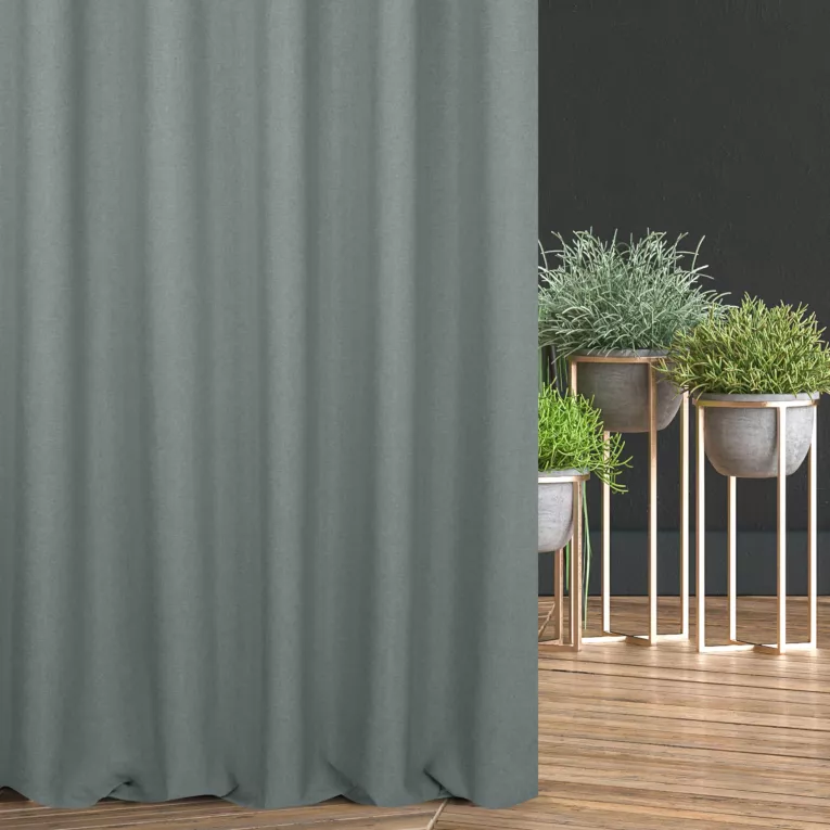 Tkanina zasłonowa 100% zaciemnienia z widocznym splotem Eurofirany