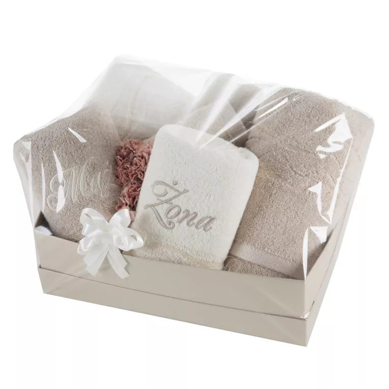 Zestaw prezentowy MĄŻ ŻONA komplet 6 szt ręczników Eurofirany