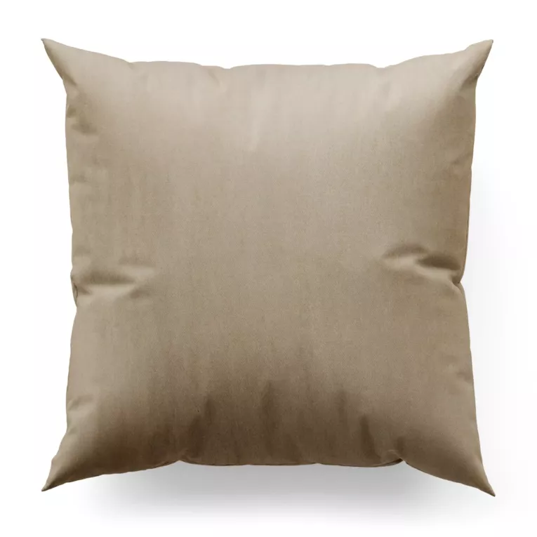 Poszewka na wymiar ciemnokremowa z miękkiej półmatowej tkaniny welwetowej