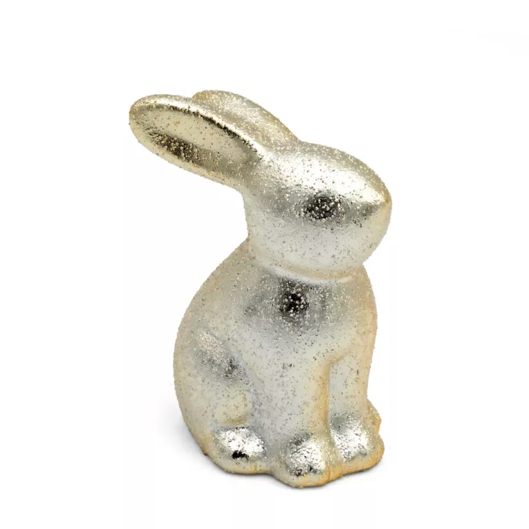 Figurka dekoracyjna wielkanocna ZAJĄCZEK z glinki ceramicznej Eurofirany