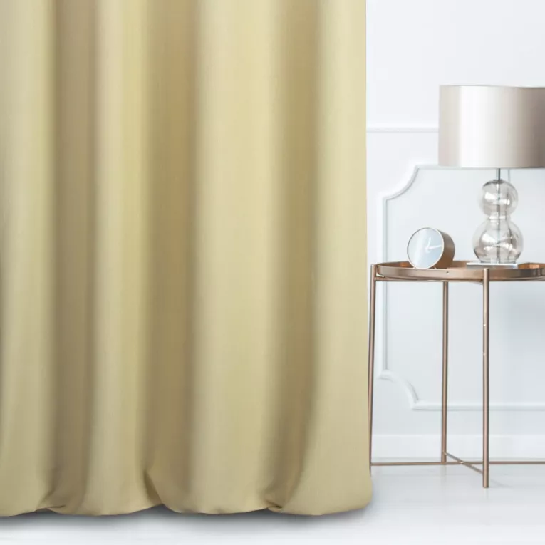 Tkanina zasłonowa zdobiona drobnym strukturalnym wzorem Eurofirany