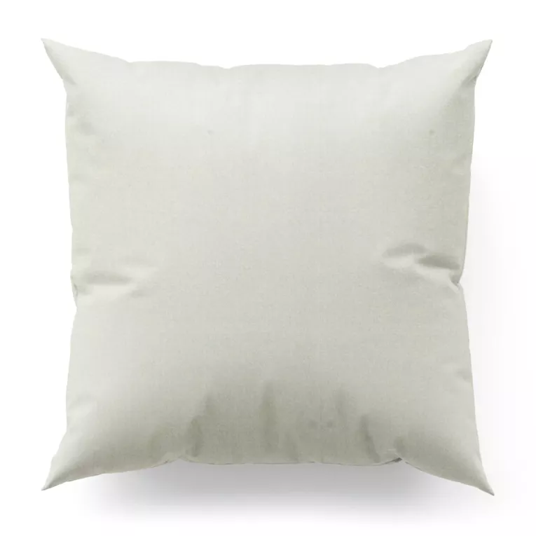 Poszewka szyta kremowo beżowa z gładkiej tkaniny zaciemniającej typu blackout