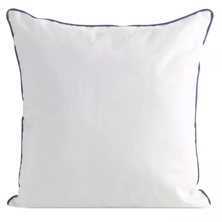 Poszewka na poduszkę 45x45 cm z tkaniny wodoodpornej na taras oraz balkon w stylu marynistycznym biała GARDEN Eurofirany