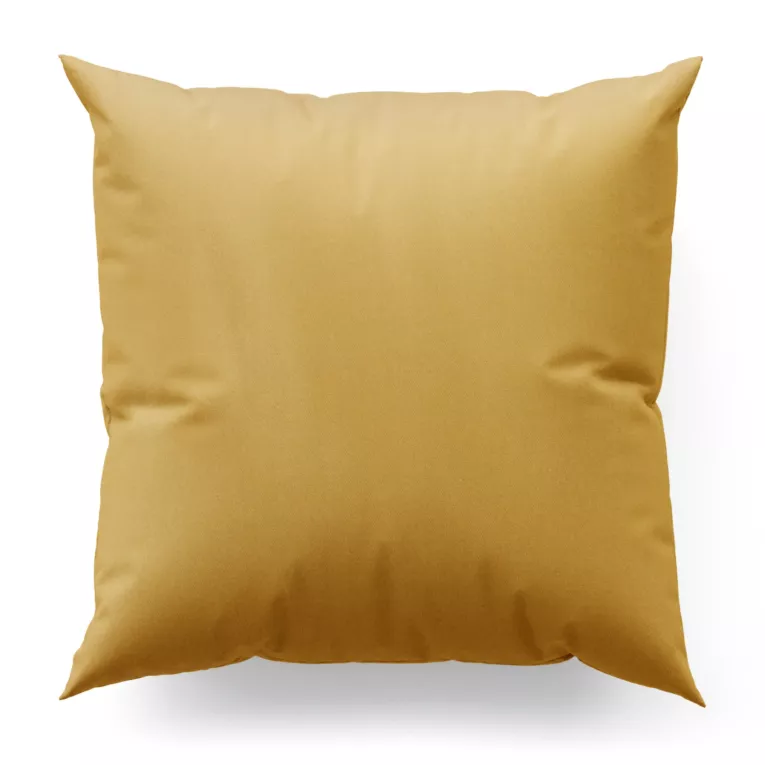 Poszewka szyta złocista z jednokolorowej gładkiej tkaniny