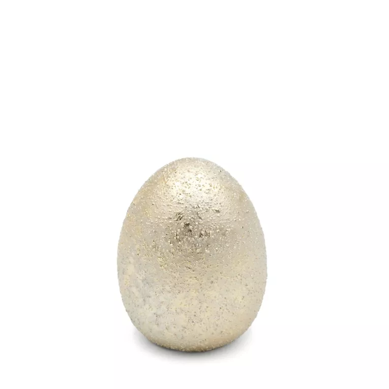 Figurka dekoracyjna wielkanocna JAJKO z glinki ceramicznej Eurofirany