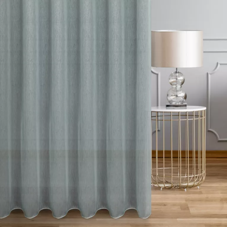 Tkanina firanowa gładka zakończona szwem obciążającym Eurofirany