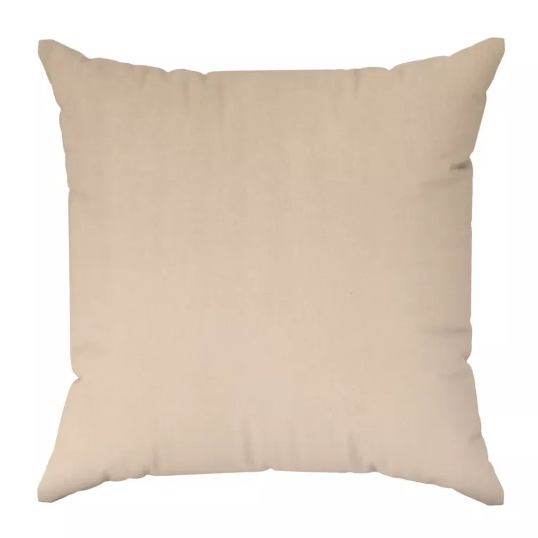 Poszewka szyta NADINE beżowa z miękkiej tkaniny o welurowej strukturze i wyraźnym splocie