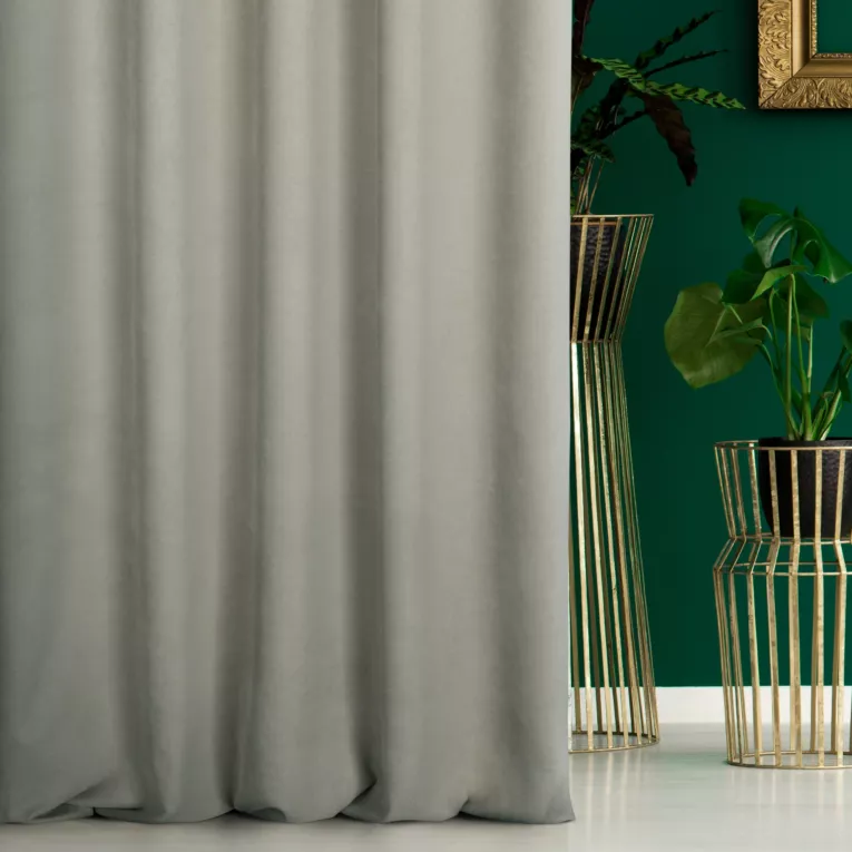 Tkanina zasłonowa gładka welurowa Eurofirany