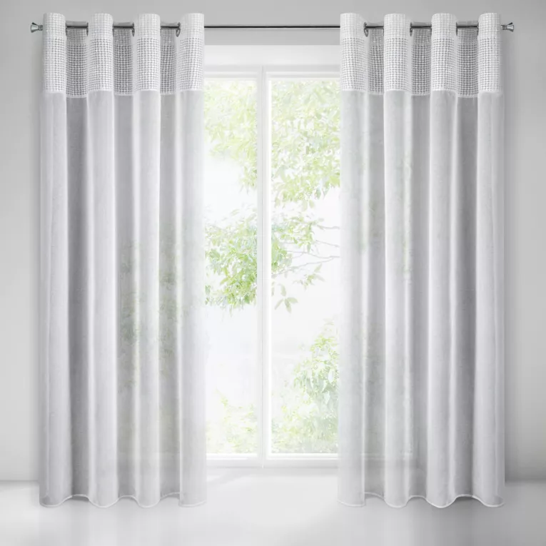 Emily firana z etaminy z aplikacją z cekinów Eurofirany