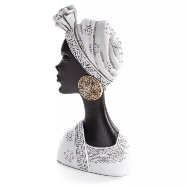 Figurka dekoracyjna czarnoskórej kobiety Eurofirany