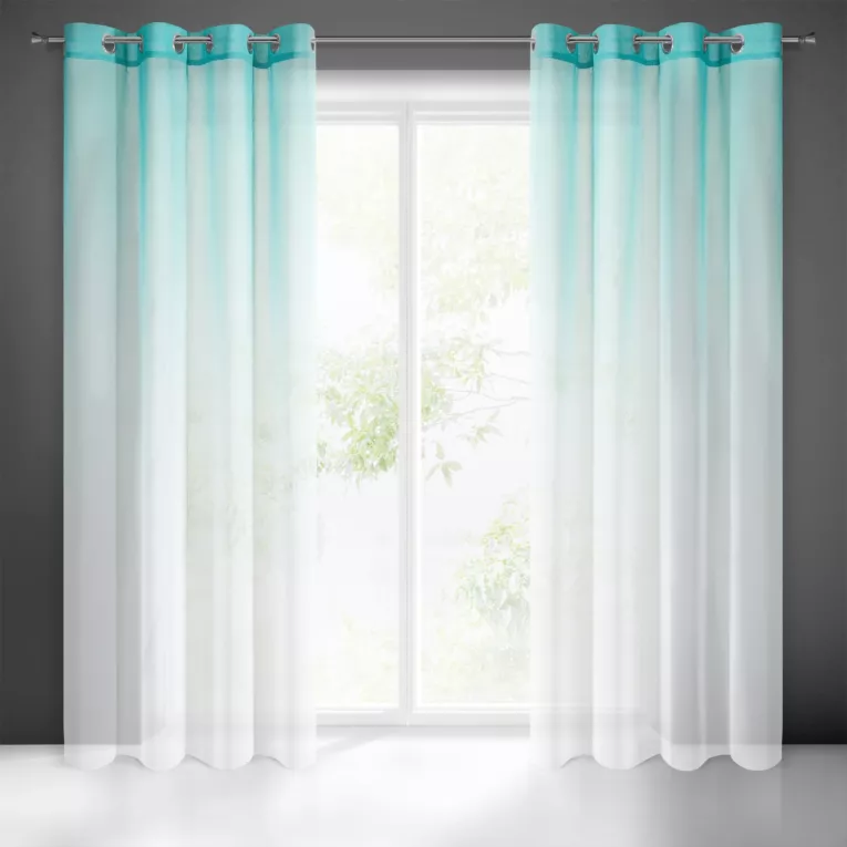 Zasłona RAVIA z lekkiej etaminy z efektem cieniowania Eurofirany