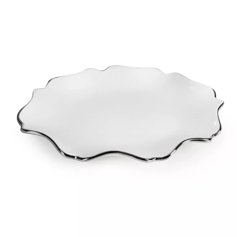 Patera dekoracyjna  z falującym brzegiem AUREN Eurofirany