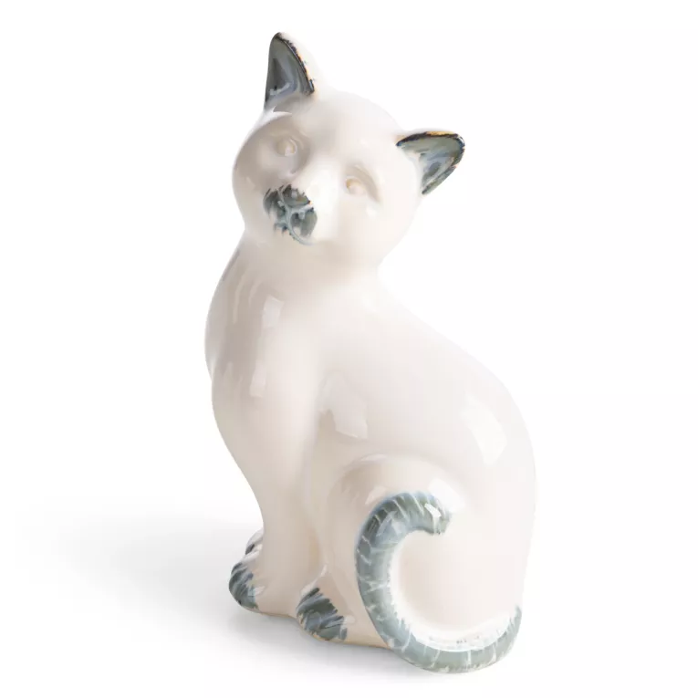 Figurka dekoracyjna kot kremowa 11x9x19 cm AVANI Eurofirany