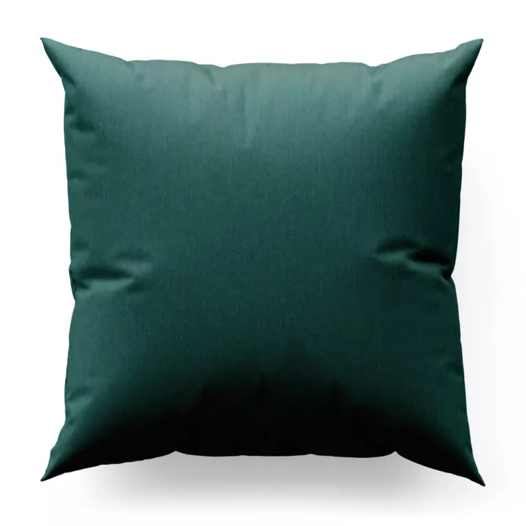 Poszewka szyta ciemnoturkusowa z miękkiej tkaniny z efektem melanżu