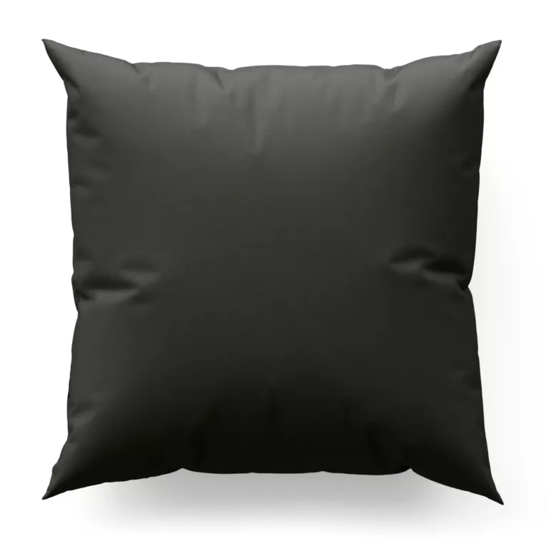 Poszewka szyta IVANA grafitowa z tkaniny o naturalnym charakterze z lnianym splotem