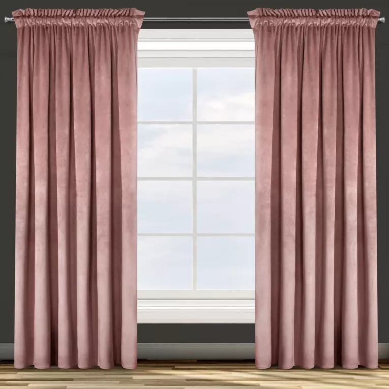 Zasłona ROSA z klasycznego matowego welwetu Design 91