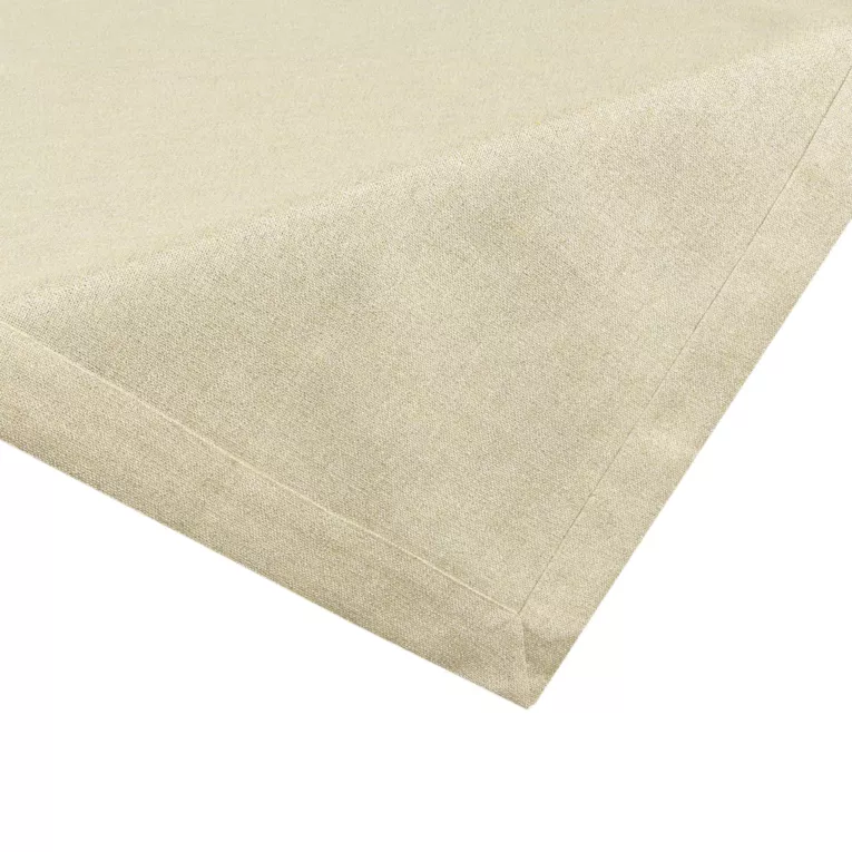 Bieżnik na stół złoty 85x85 cm o strukturze płótna STELLA 1 z dodatkiem srebrnej nici
