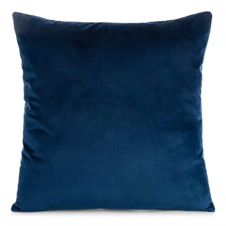 Poszewka na poduszkę 45x45 cm welwetowa o delikatnym połysku gładka granatowa GAJA 1 Eurofirany