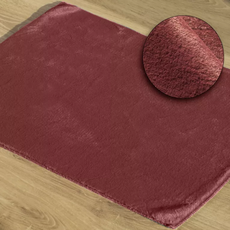 Dywanik łazienkowy EMILIO bordowy Eurofirany