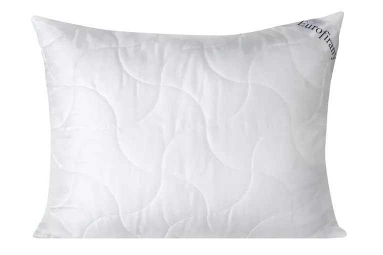 Poduszka 50 x 60 cm biała z wypełnieniem z lekkich kulek z włókna poliestrowego PLATINUM Eurofirany