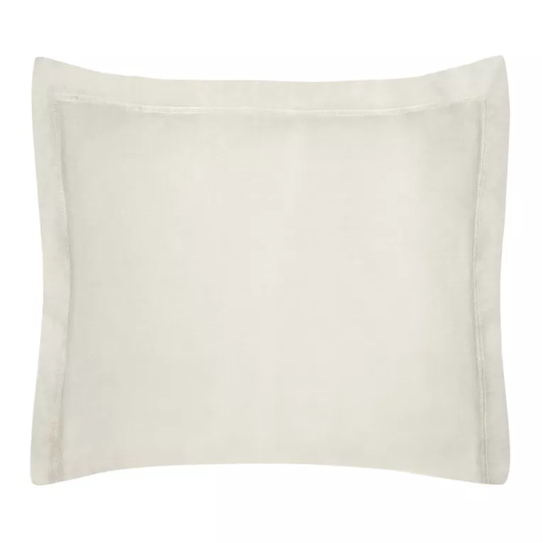 Poszewka na poduszkę 70x80 cm bawełniana z satynowym połyskiem i ozdobną kantą beżowa NOVA COLOUR Eurofirany