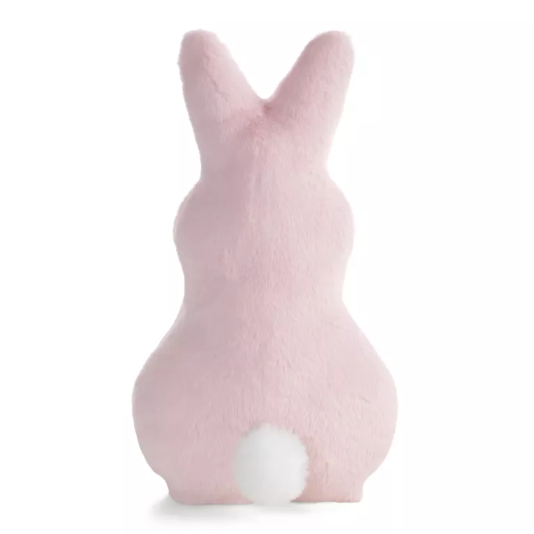 Wielkanocna poduszka w kształcie zajączka 21x41 cm jasnoróżowa WIOSNA 130 Eurofirany