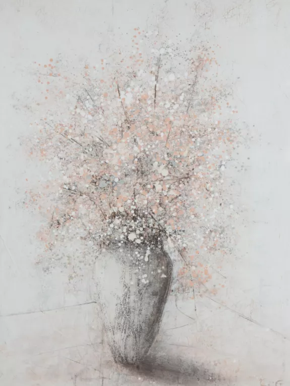 Obraz ręcznie malowany na płótnie w stylu minimalistycznym