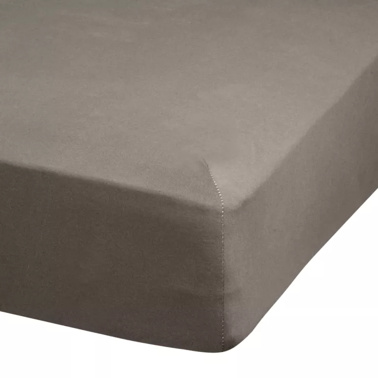 Prześcieradło jersey z gumką 180x200 cm z bawełny kolor grafitowy 140 g/m2 ADELA Eurofirany