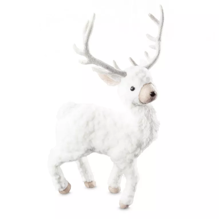 JELEŃ zimowa figurka świąteczna Eurofirany