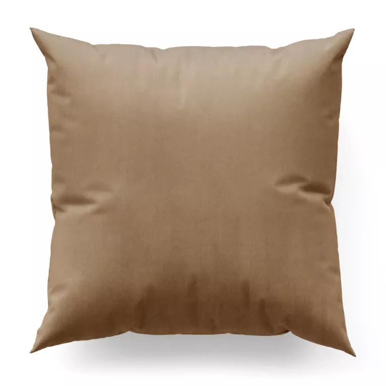Poszewka na wymiar beżowa z miękkiej tkaniny welwetowej