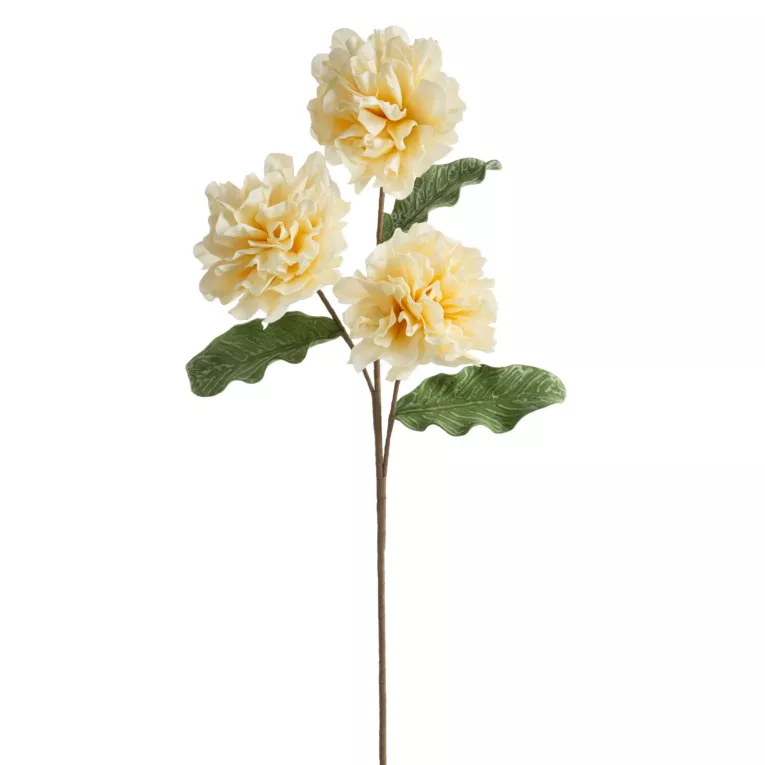 Kwiat sztuczny kremowy z plastycznej pianki foamiran 71 cm Eurofirany