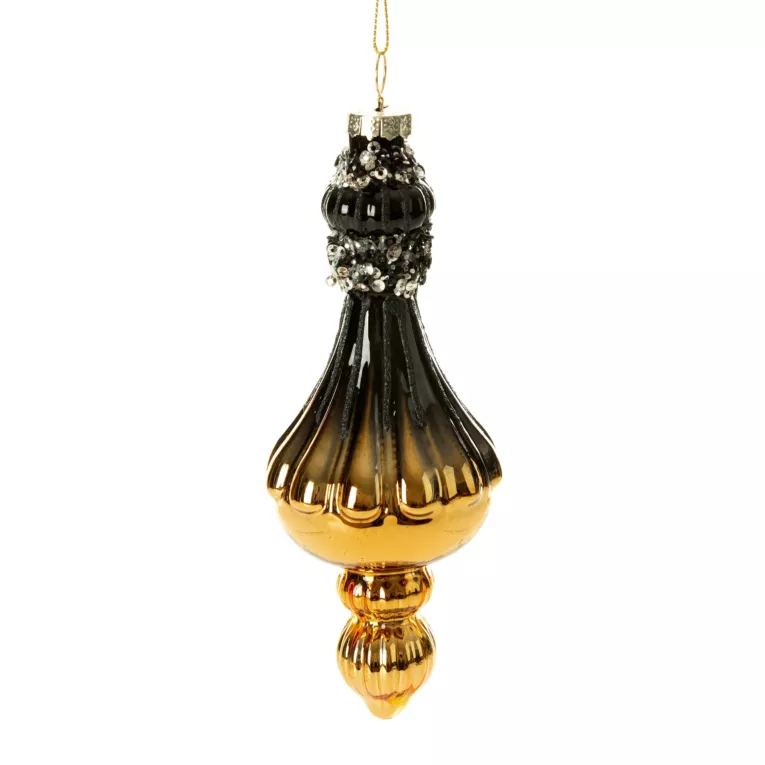 Klasyczna szklana bombka ręcznie zdobiona Eurofirany