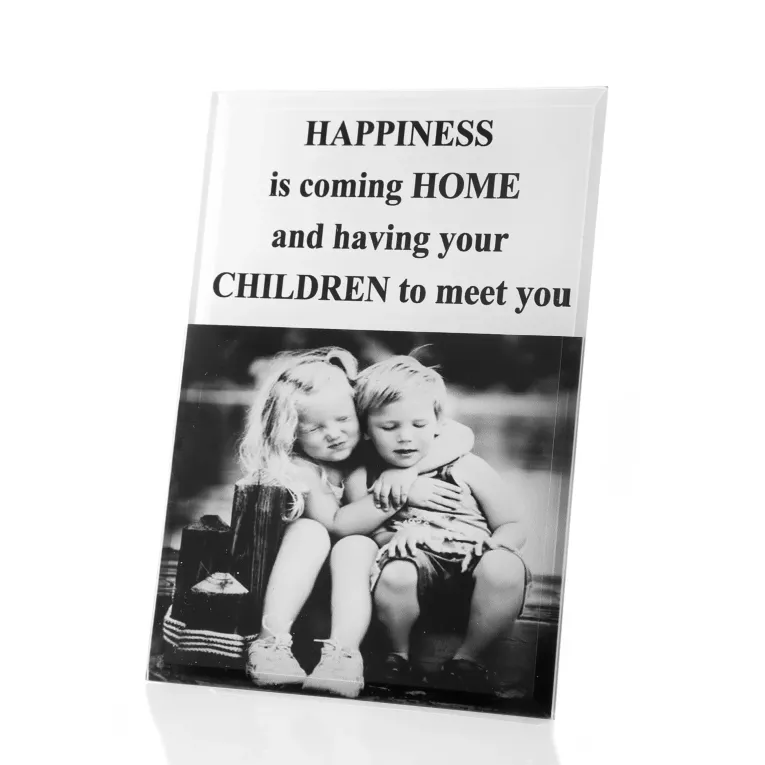 Obrazek dekoracyjny PRINT czarno - biały w szklanej ramce Eurofirany