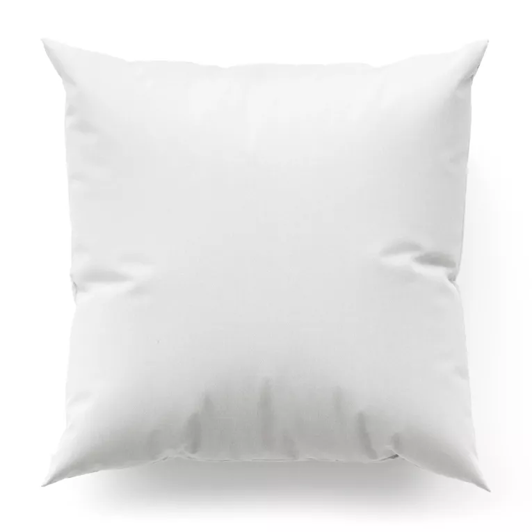 Poszewka szyta biała z miękkiej tkaniny w drobny wzór jodełkowy