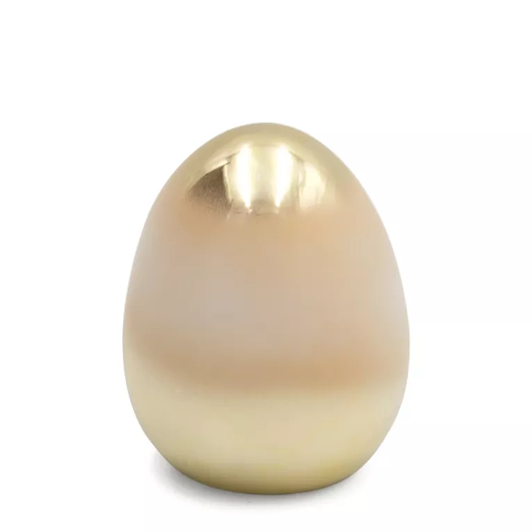 Figurka wielkanocna JAJKO z glinki ceramicznej z efektem ombre Eurofirany